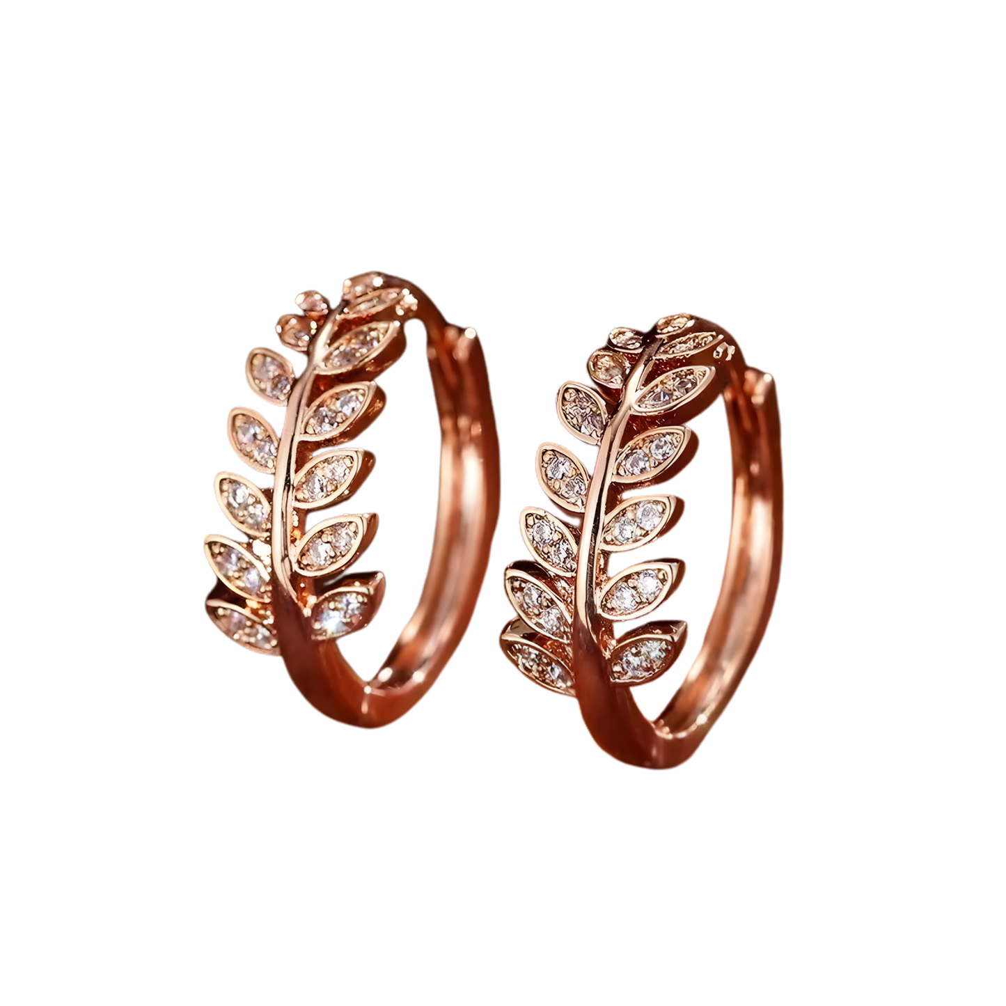 (b) Boucle d'oreille Naya Rose gold