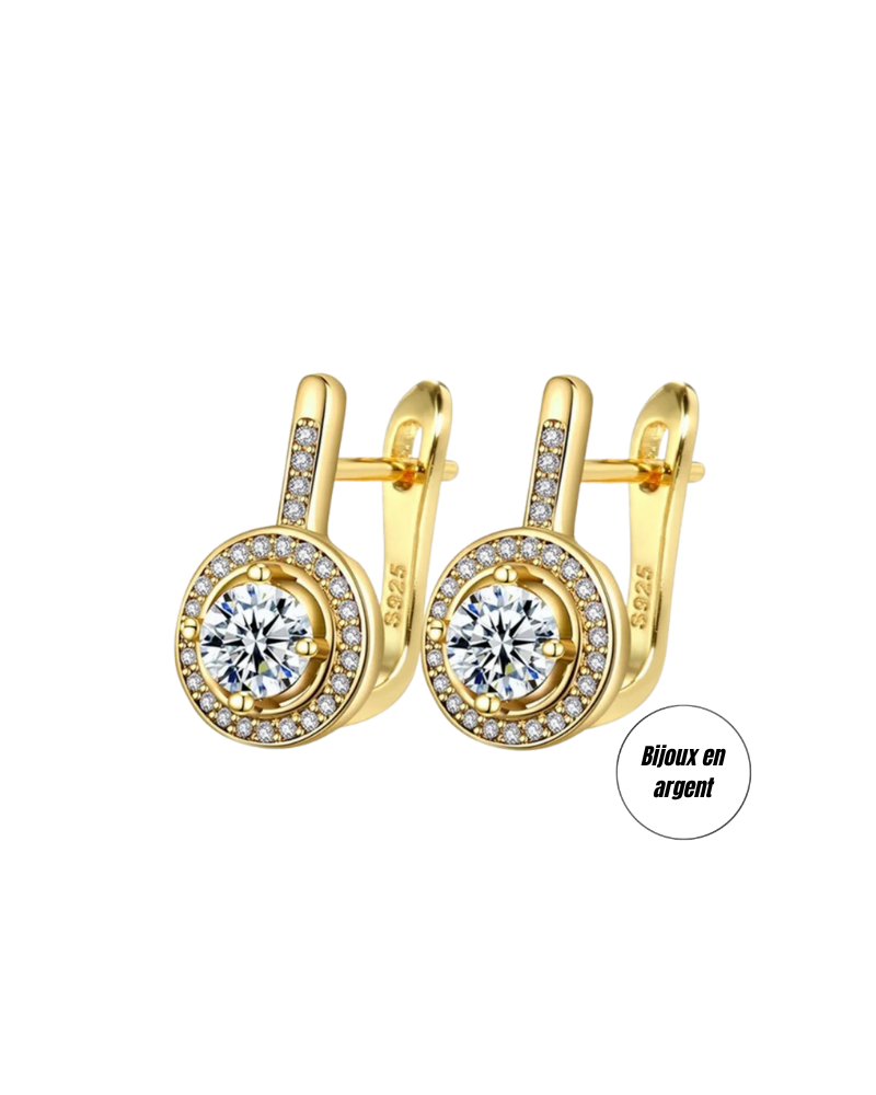 (b) Boucle d'oreille Talia Gold