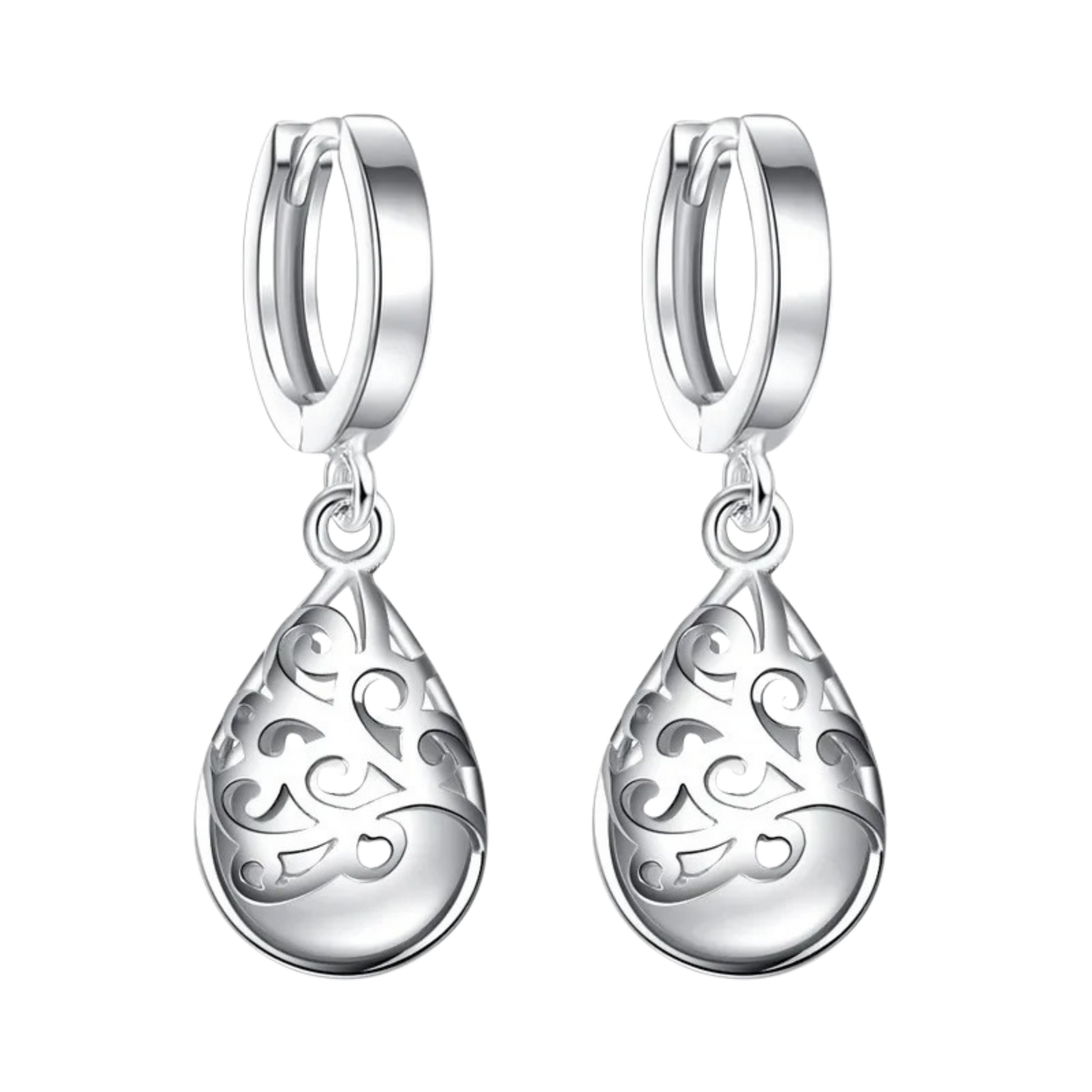 (b) Boucle d'oreille Soraya White