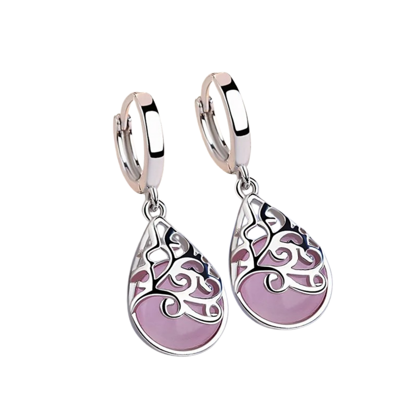 (b) Boucle d'oreille Soraya Pink