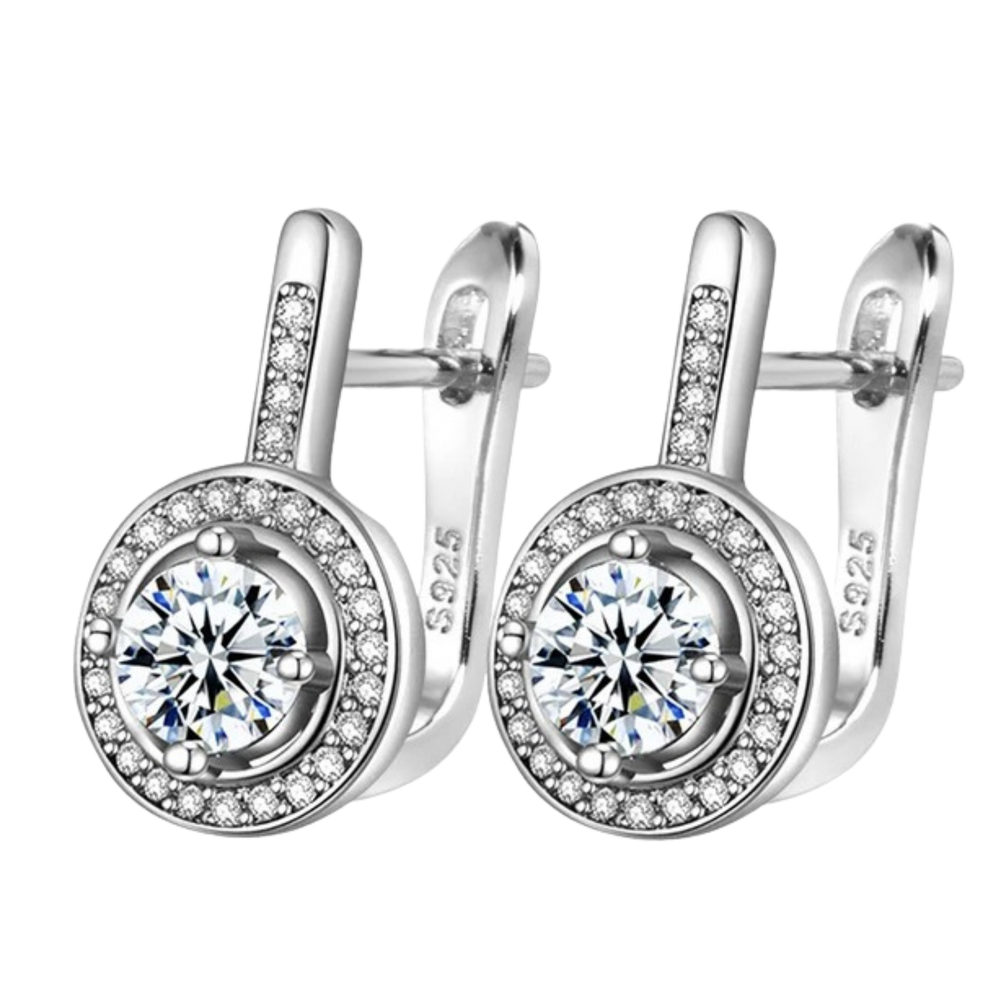 (b) Boucle d'oreille Talia Silver