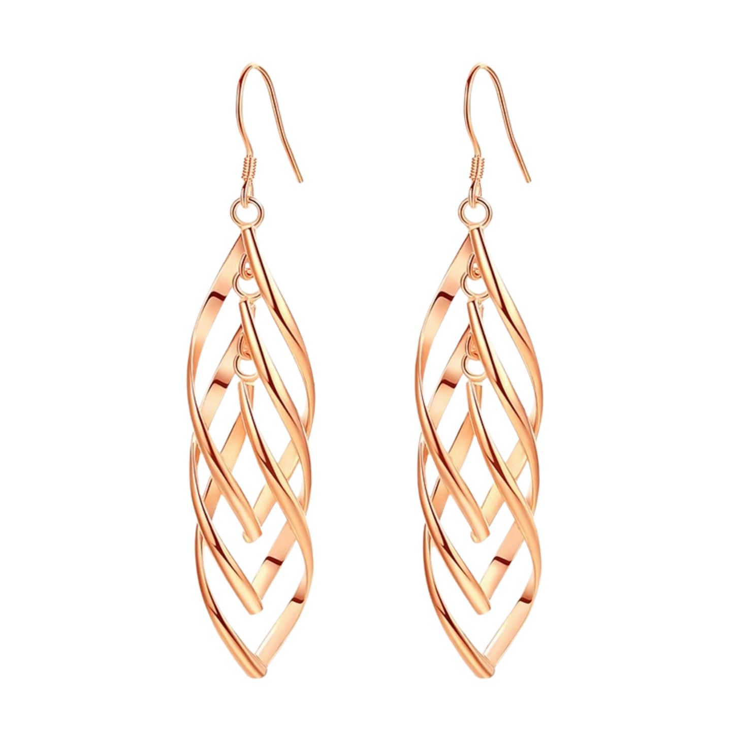 (b) Boucle d'oreille Fiora Rose Gold