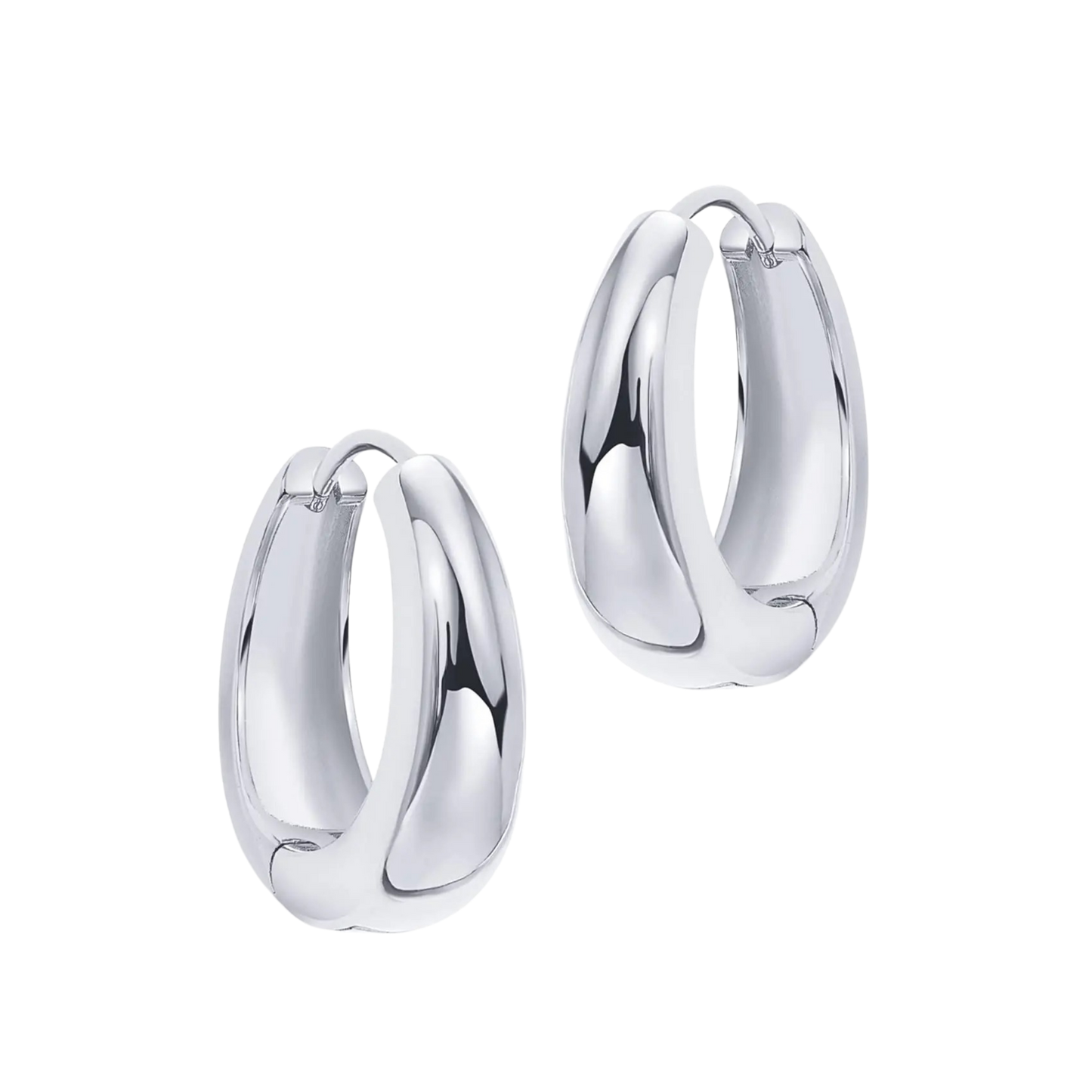 (b) Boucle d'oreille Mira Silver