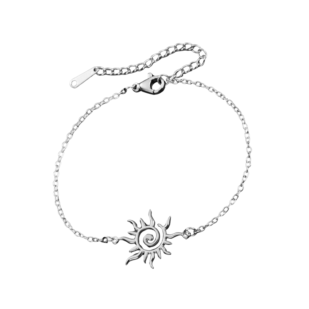 (b) Bracelet Spiral Sun Silver