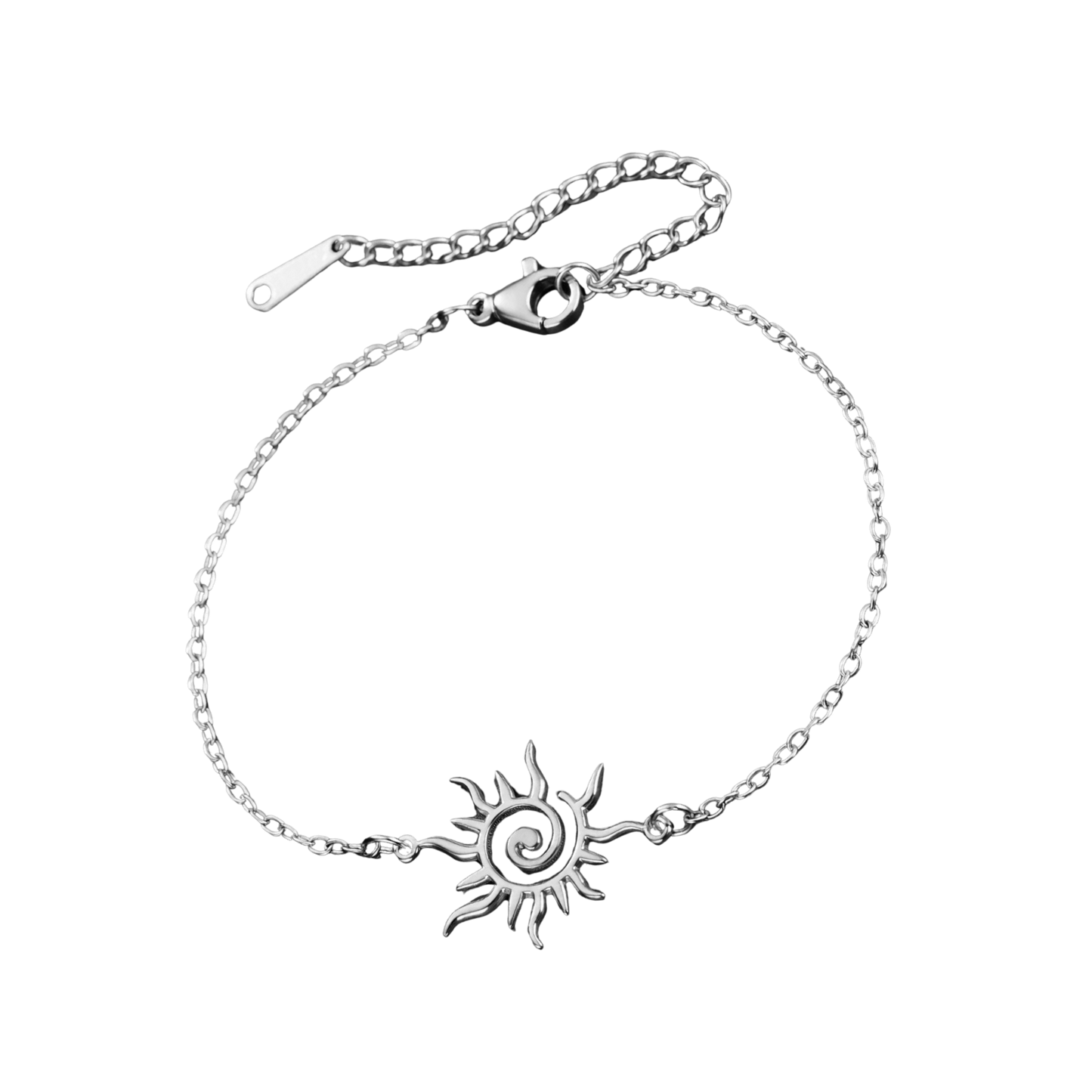 (b) Bracelet Spiral Sun Silver