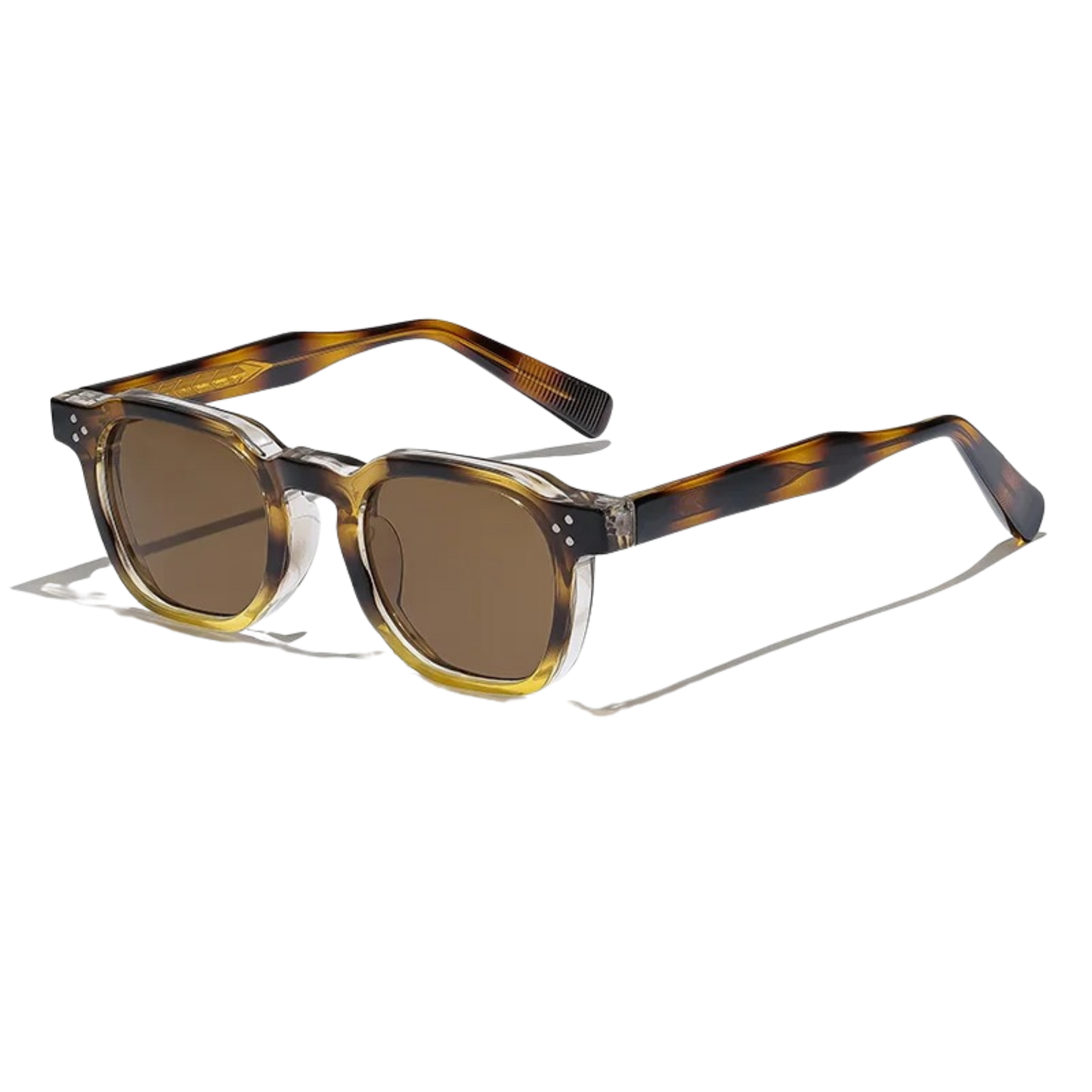 (L) Aris Sunglasses Brown Mix