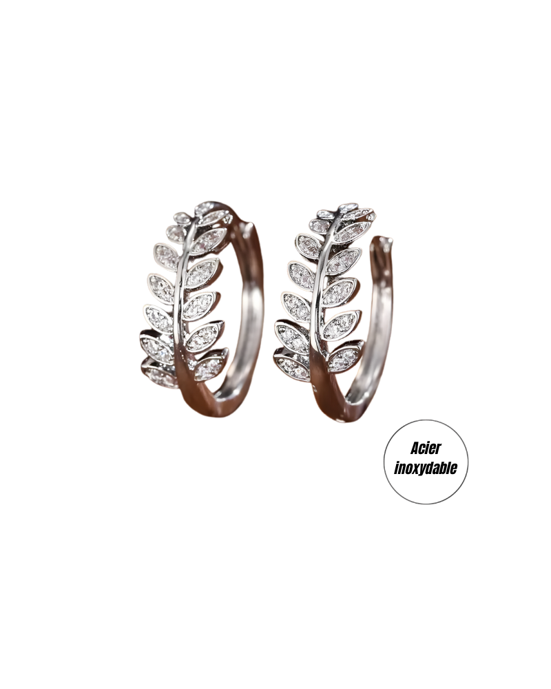 (b) Boucle d'oreille Naya Silver