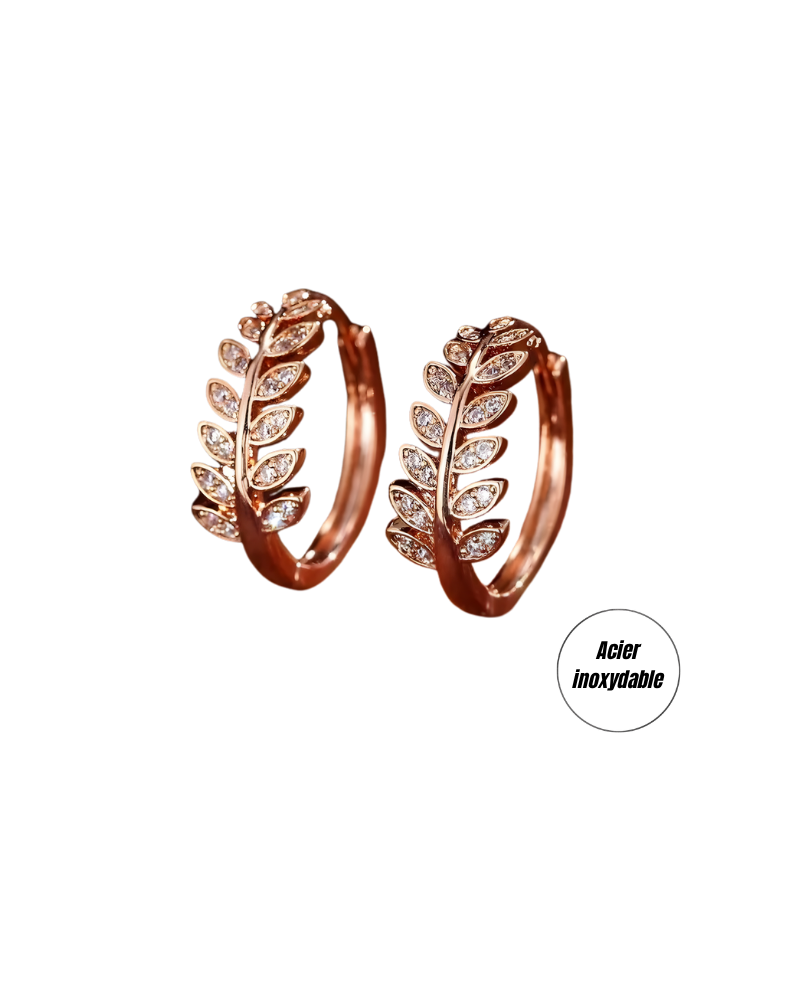 (b) Boucle d'oreille Naya Rose gold