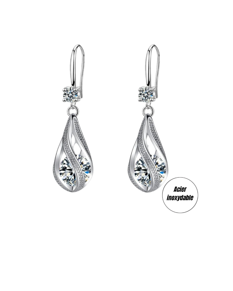 (b) Boucle d'oreille Liora White