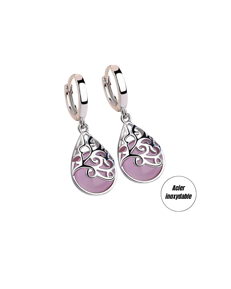 (b) Boucle d'oreille Soraya Pink