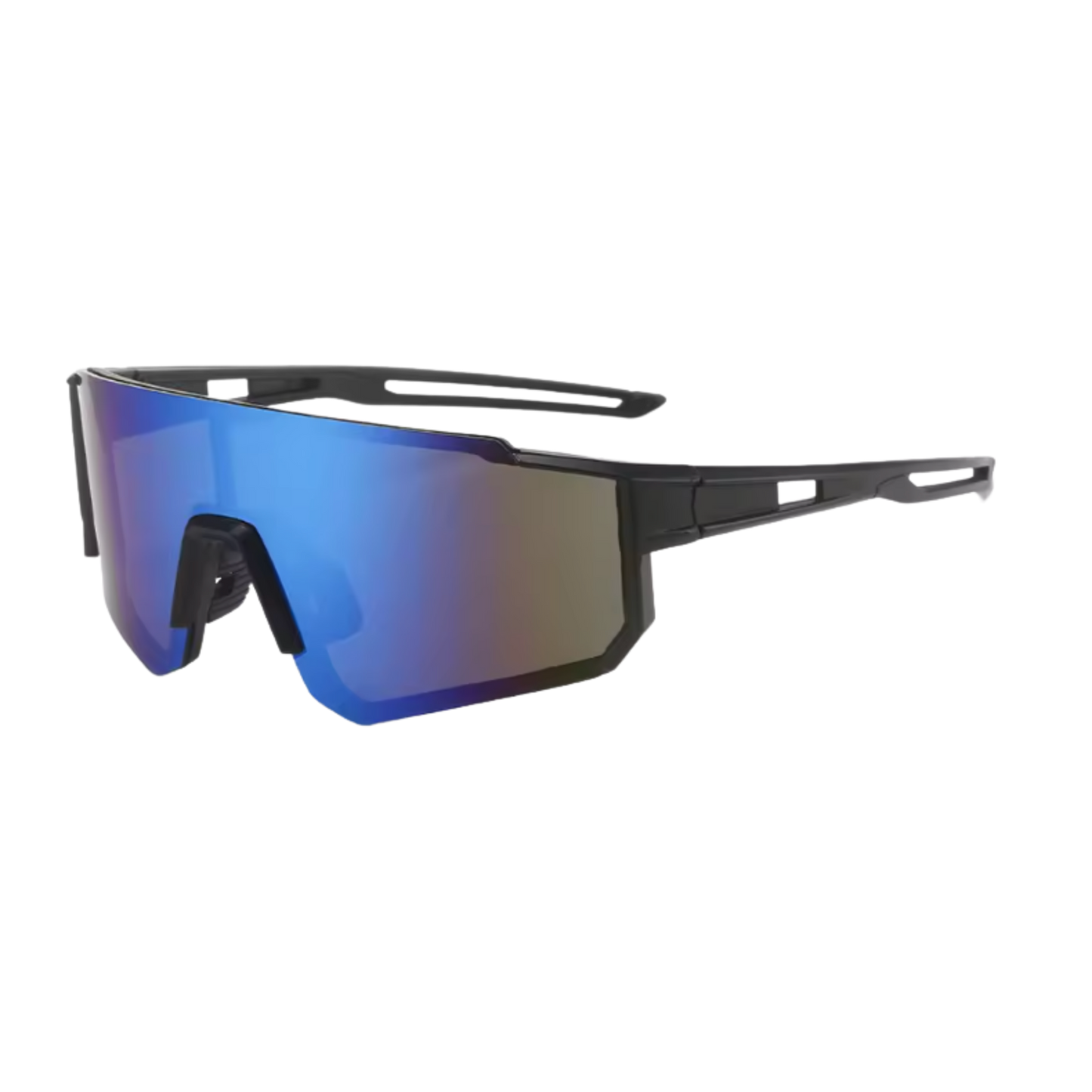 (L) Raindow Black Blue Sunglasses