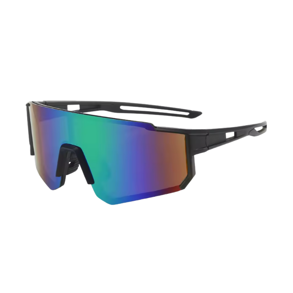 (L) Raindow Black Green Sunglasses