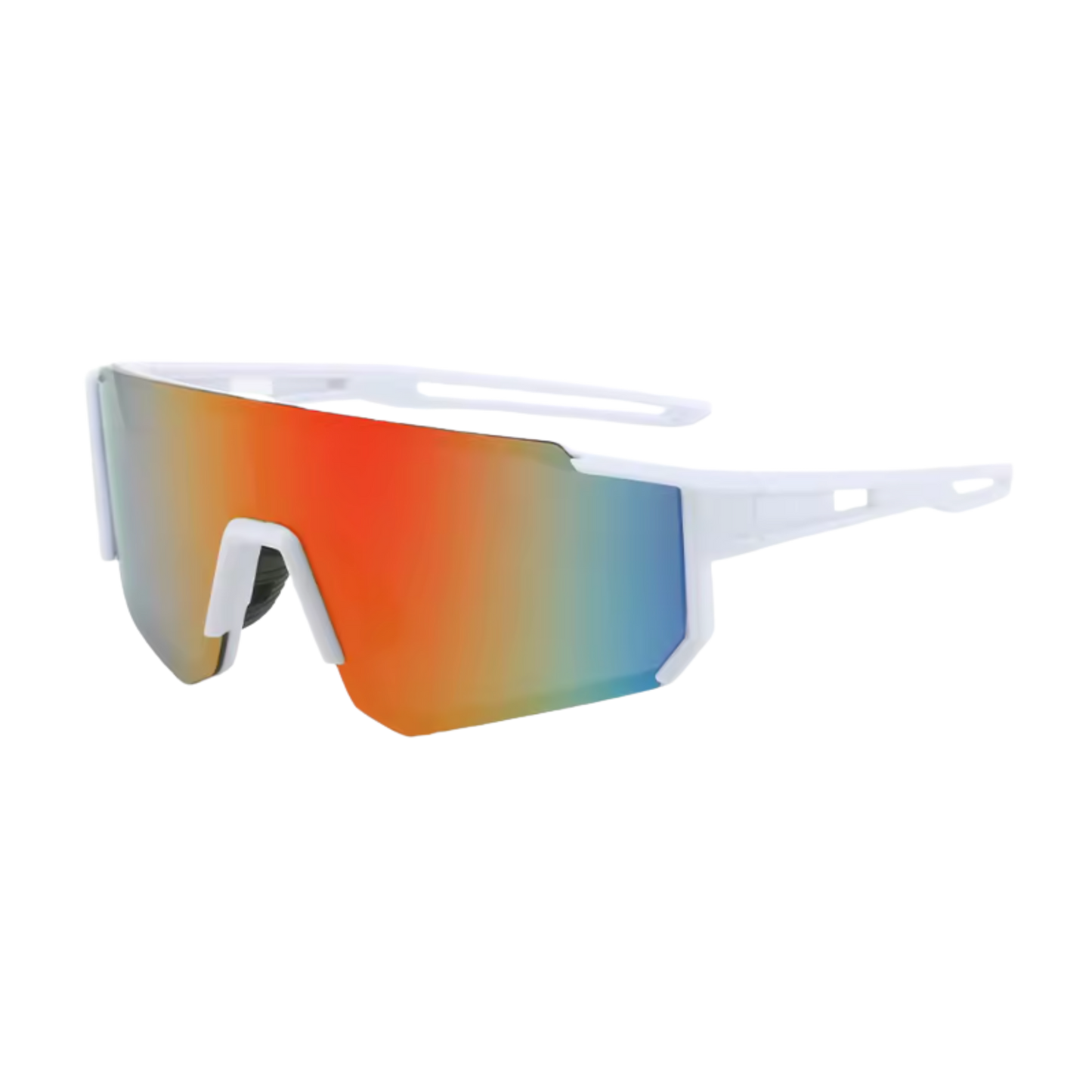 (L) Raindow Black White Sunglasses