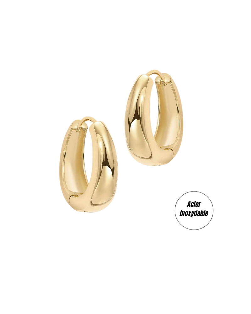 (b) Boucle d'oreille Mira Gold