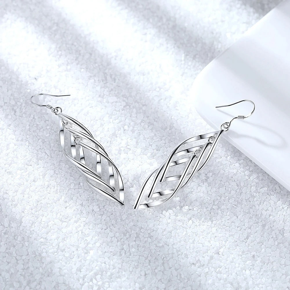 (b) Boucle d'oreille Fiora Silver