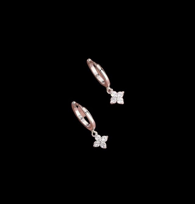 (b) Boucle d'oreille Rosea Silver