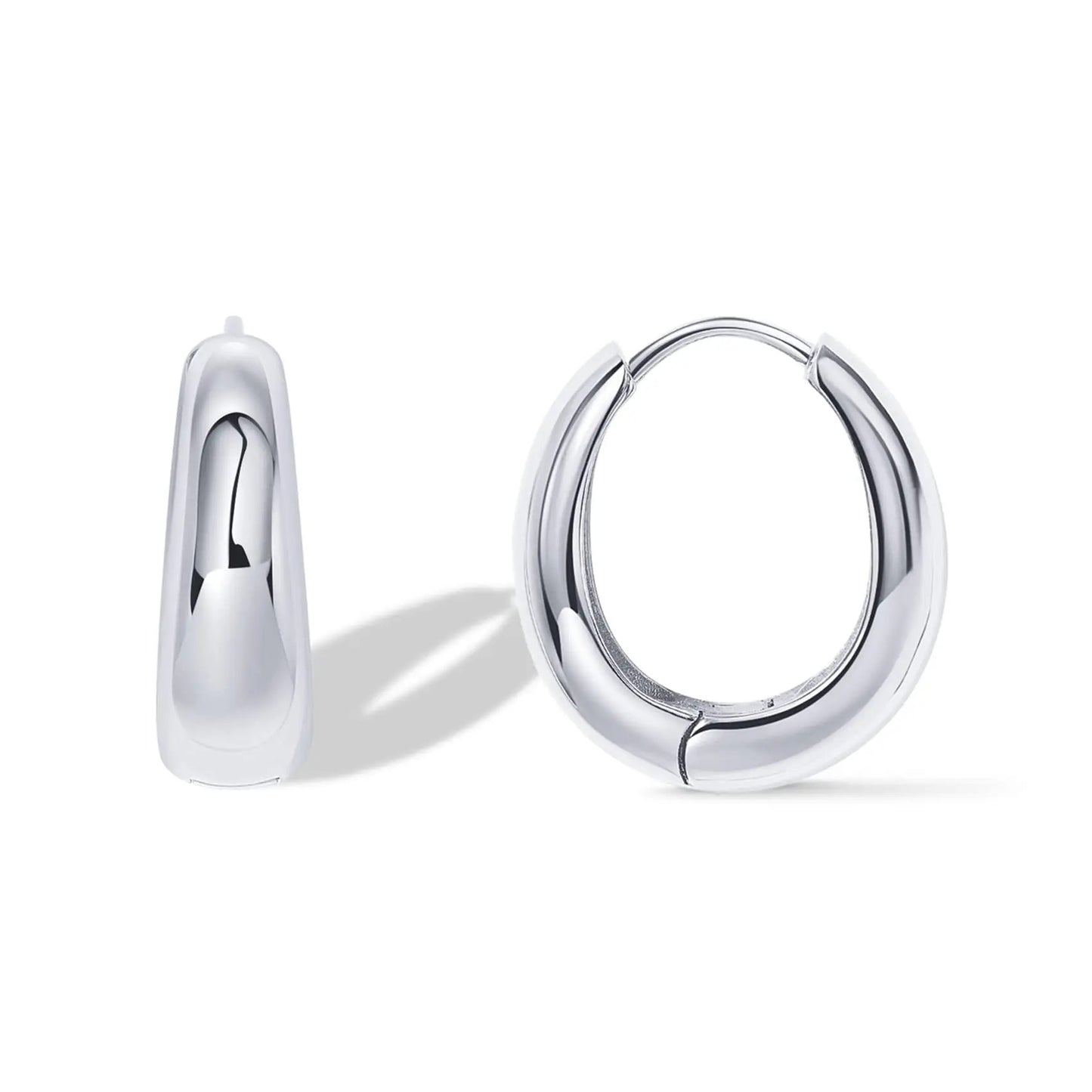 (b) Boucle d'oreille Mira Silver