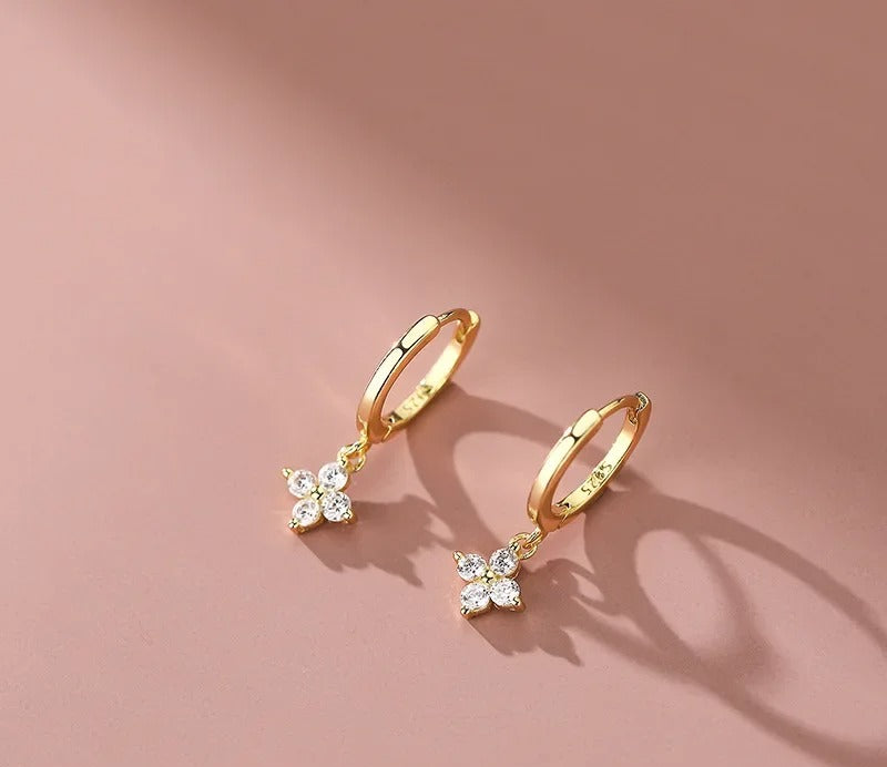 (b) Boucle d'oreille Rosea Gold