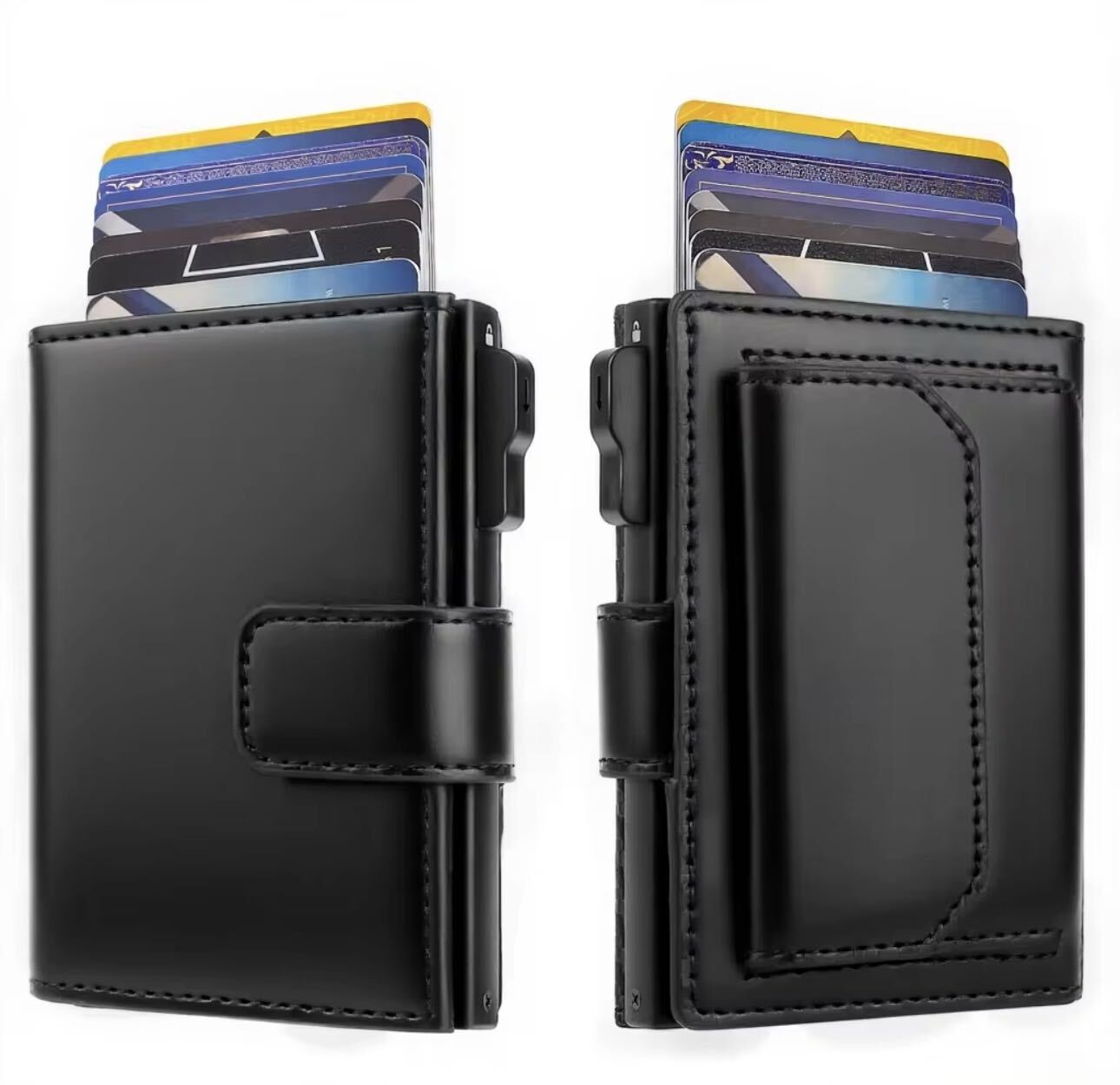 Portefeuille tri-fold Black